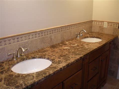 Light Emperador marble - Traditional - Bathroom - new york - by Jersey ...