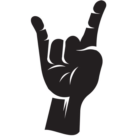 Finger gesture sign of the horns | Free SVG