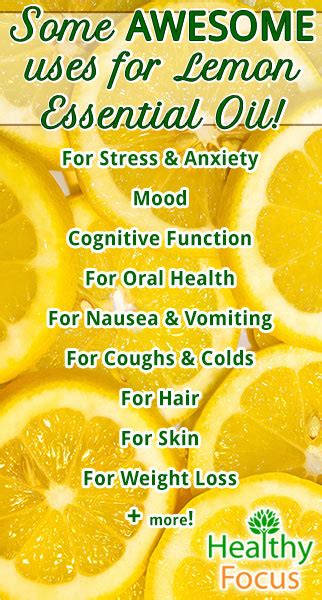 The Top 10 Benefits of Lemon Essential Oil - Healthy Focus