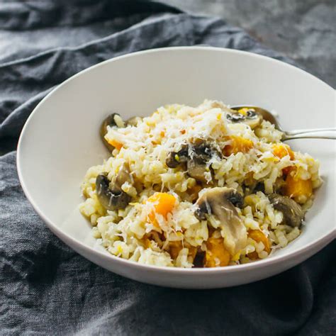 Butternut Squash Risotto with Mushrooms - Savory Tooth