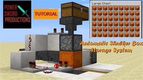 Automatic Shulker Box Storage System! | Redstone Tutorial - YouTube