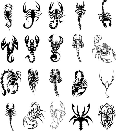 Traditional Scorpion Tattoo Outline - Printable Calendars AT A GLANCE