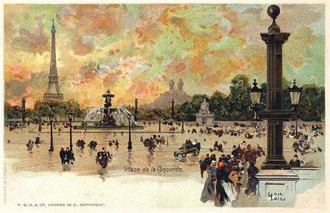 Place De La Concorde, Paris postcard | Postcard, Concorde, Paris