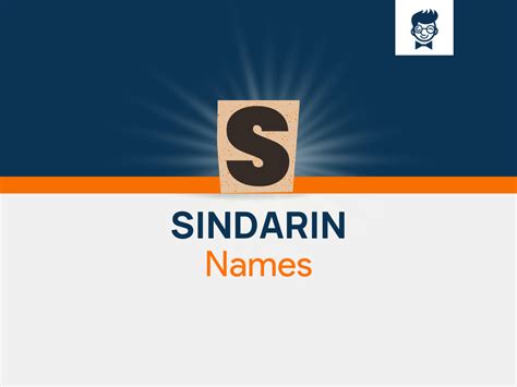 Sindarin Names: 600+ Catchy and Cool Names - BrandBoy