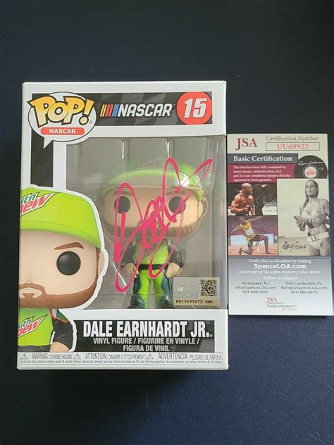 DALE EARNHARDT JR. signed #15 NASCAR Funko Pop! Figure JSA Opens in a ...