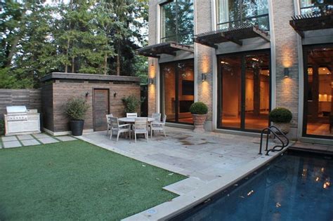 Contemporary Limestone Patio Exterior in Indiana | Patio, Contemporary patio, Limestone patio