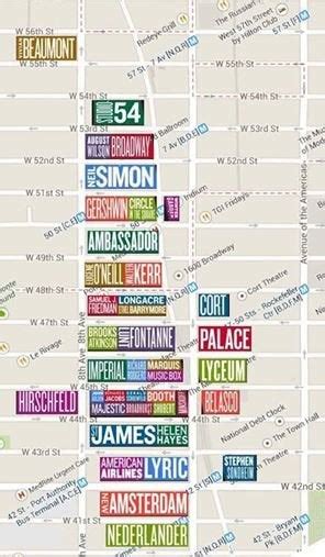 Broadway Theaters Map : r/Broadway