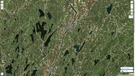 Waterville Maine Map and Waterville Maine Satellite Image