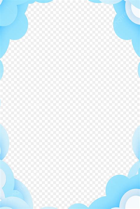 Blue Clouds Border Hd Transparent, Blue Cloud Border, Blue, Clouds, Border PNG Image For Free ...