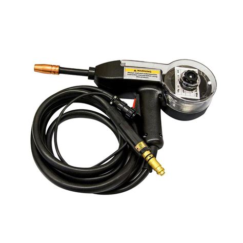 Lotos 9 ft. Spool Gun for Aluminum Gas Shielded Welding on Lotos MIG Welders MIG140, 4-Pin Plug ...