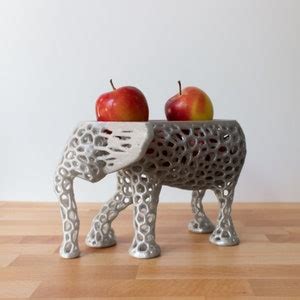 Elephant Fruit Bowl as a Holiday Centerpiece Banana Holder - Etsy