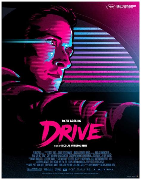 DRIVE: Official movie poster - illustration - Ryan Gosling - Mystery Box