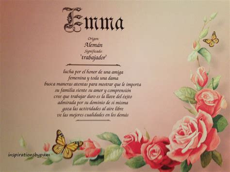 Emma First Name Meaning Art Print-Spanish Emma Name