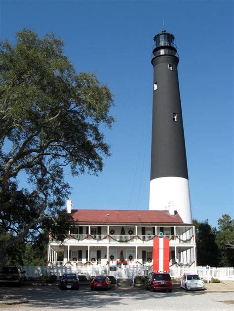 Pensacola Lighthouse decorated for Christmas | Pensacola lighthouse ...