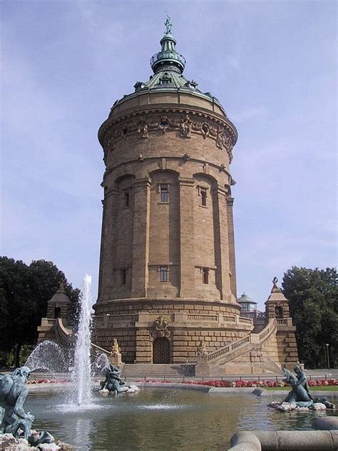 Water Tower of Mannheim | Water tower, Tower, Cool places to visit