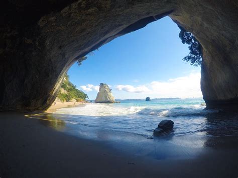 Cathedral Cove, New Zealand [1080×1350] – Wallpaperable