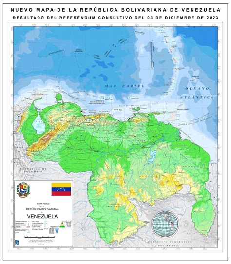 The new official map of Venezuela : r/MapPorn