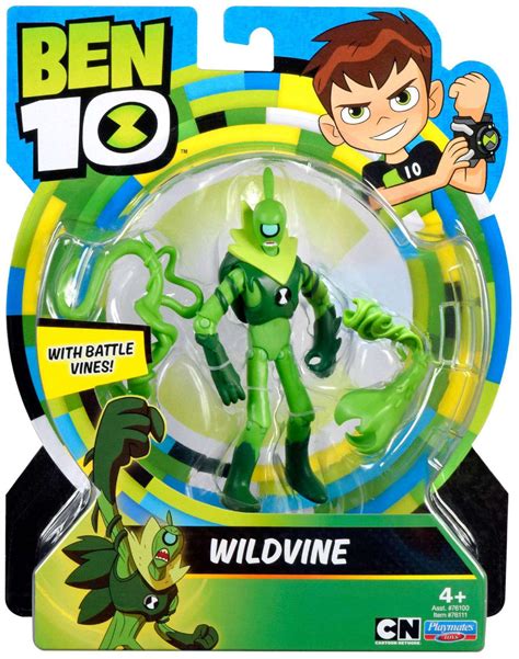 Ben 10 Basic Wildvine 5 Action Figure Battle Vines Playmates - ToyWiz