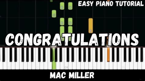 Mac Miller - Congratulations (Easy Piano Tutorial) - YouTube Music