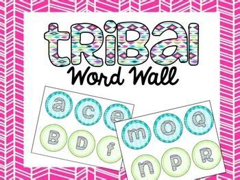 Tribal Word Wall Letters | Word wall letters, Word wall, Classroom themes