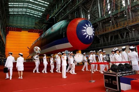 Taiwan launches the island's first domestically made submarine for ...