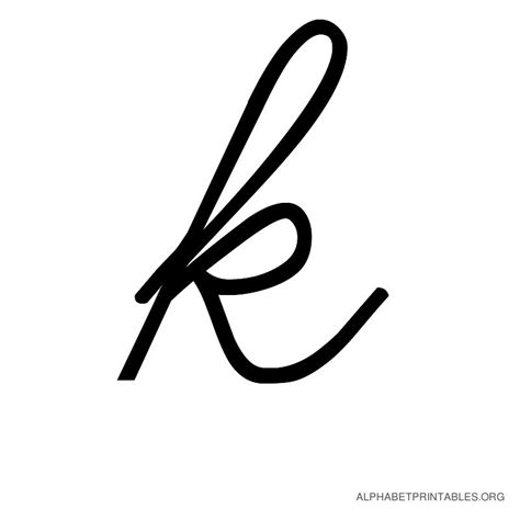 10 Cursive K Worksheet / worksheeto.com