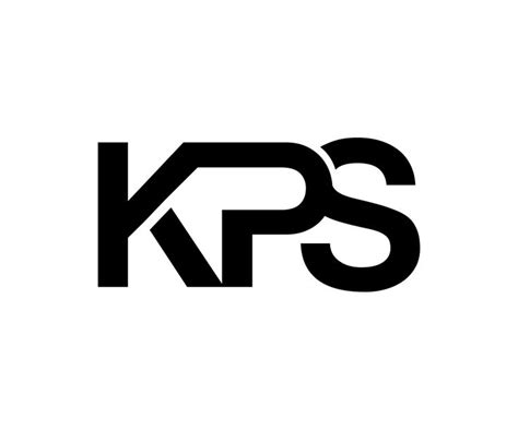 the kps logo is black and white with letters that appear to be capitalized