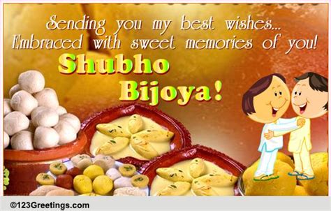 Sending My Best Wishes... Free Shubho Bijoya eCards, Greeting Cards | 123 Greetings