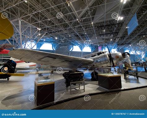 Museum of Aviation. Exhibition of Aircraft Exhibits Editorial ...