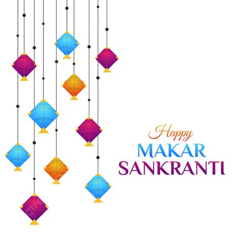 Kites Decorations And Happy Makar Sankranti Greetings, Makar Sankranti, India, Kites Decorations ...