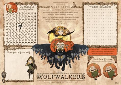 How to Draw Wolfwalkers Robyn Goodfellowe and Mebh Óg MacTíre - Printables and Activity Sheets ...