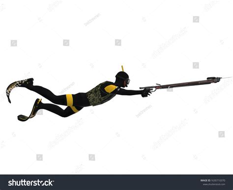 Right Side View Isolated Diver Speargun 库存插图 1630710370 | Shutterstock