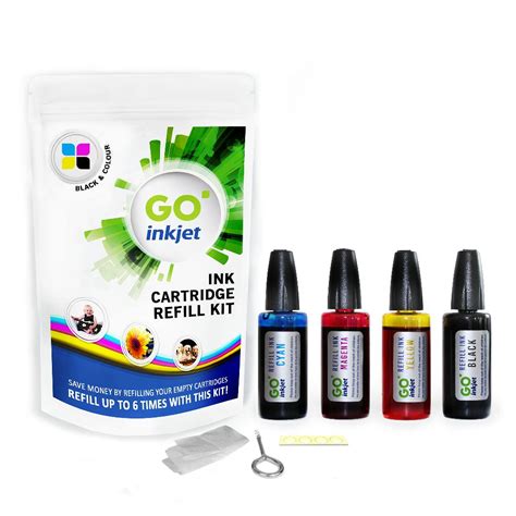 HP 62 XL Ink Cartridge Refill Kit Black and Colour | GO Inkjet