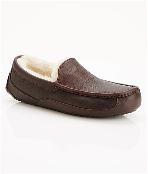 UGG Men's Ascot Leather Slippers & Reviews | Bare Necessities (Style 5379)