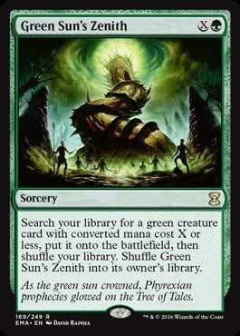 Amazon.com: Magic The Gathering - Green Sun's Zenith (169/249) - Eternal Masters - Foil : Toys ...