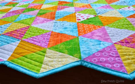 Sew Fresh Quilts: Equilateral Triangle Quilt - Finished!