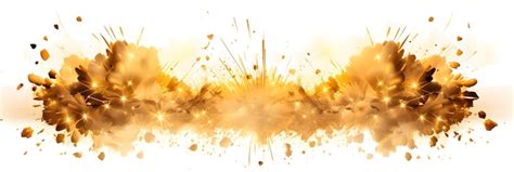 Premium AI Image | Explosion border isolated on transparent background