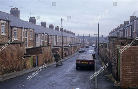 Miners Terraces Murton Colliery County Durham Editorial Stock Photo ...