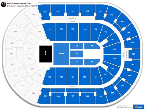 BOK Center Seating Charts for Concerts - RateYourSeats.com