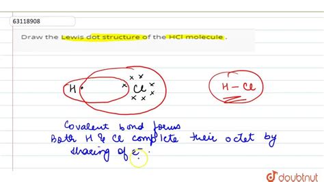 Electron Dot Structure For Hcl