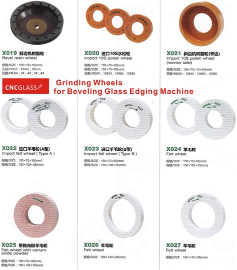 Grinding Wheels for Beveling Glass Edging Machine Bevel Diamond Wheel ...