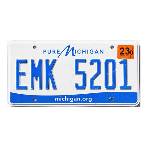 2023 Michigan #EMK5201 | Old License Plates