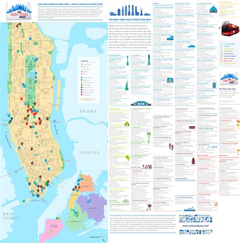 New York City Tourist Attractions Map - Ontheworldmap.com