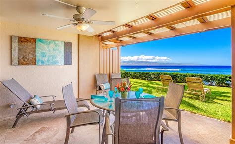 Aston Mahana at Kaanapali, Spectacular Oceanfront 1BR/1BA Condo, Ground Floor UPDATED 2022 ...