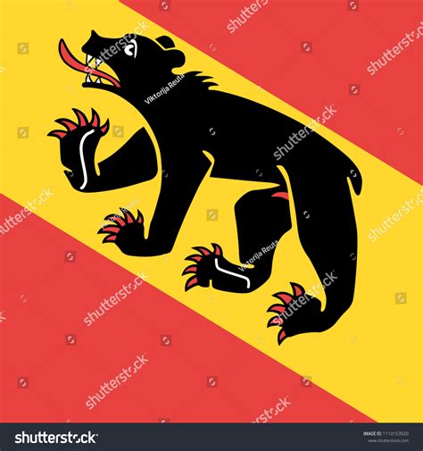 Bern Berne City Switzerland Vector Flag Stock Vector (Royalty Free) 1110153920 | Shutterstock