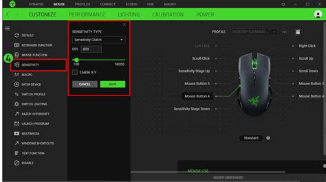 How to enable the Sensitivity Clutch on a Razer mouse