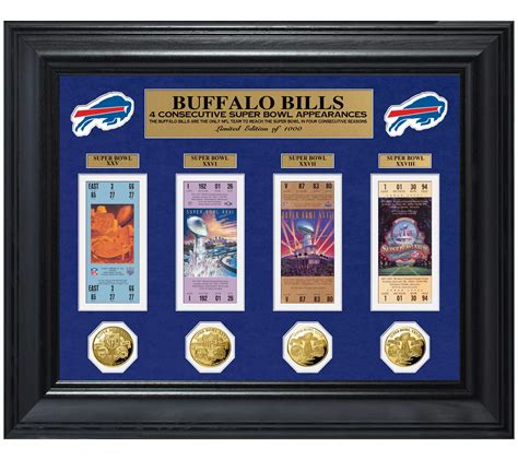 Buffalo Bills 4 Consecutive SB Appearances Deluxe Collection - QVC.com