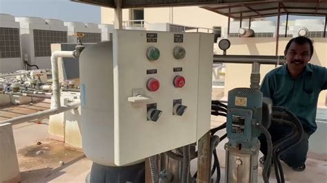 Installation of VFD control panel for pumps with pressure transducer for PID Automatic operation ...