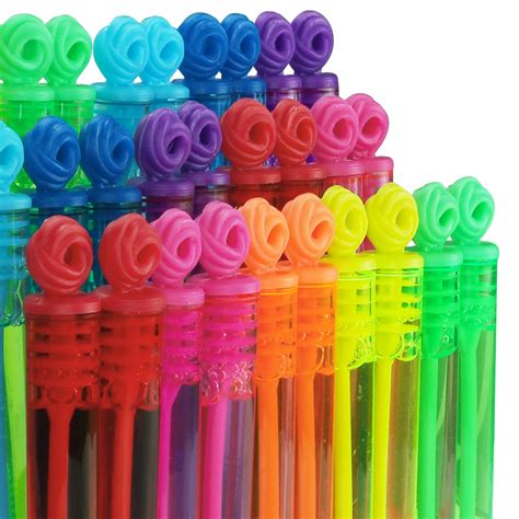 32-Piece 8 Colors Mini Bubble Wands Assortment Party Favors Toys for Kids Child, Christmas ...