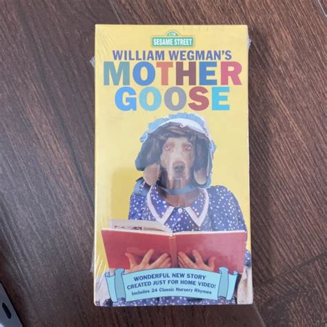 NEW SESAME STREET William Wegman's Mother Goose VHS Tape 1997 CTW Rare ...